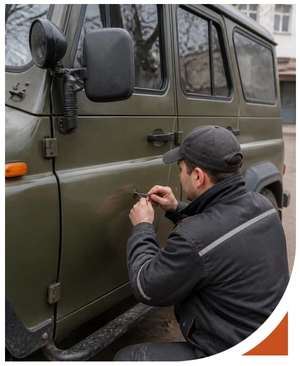 Профессиональное вскрытие автомобиля УАЗ без повреждений в Туймазы